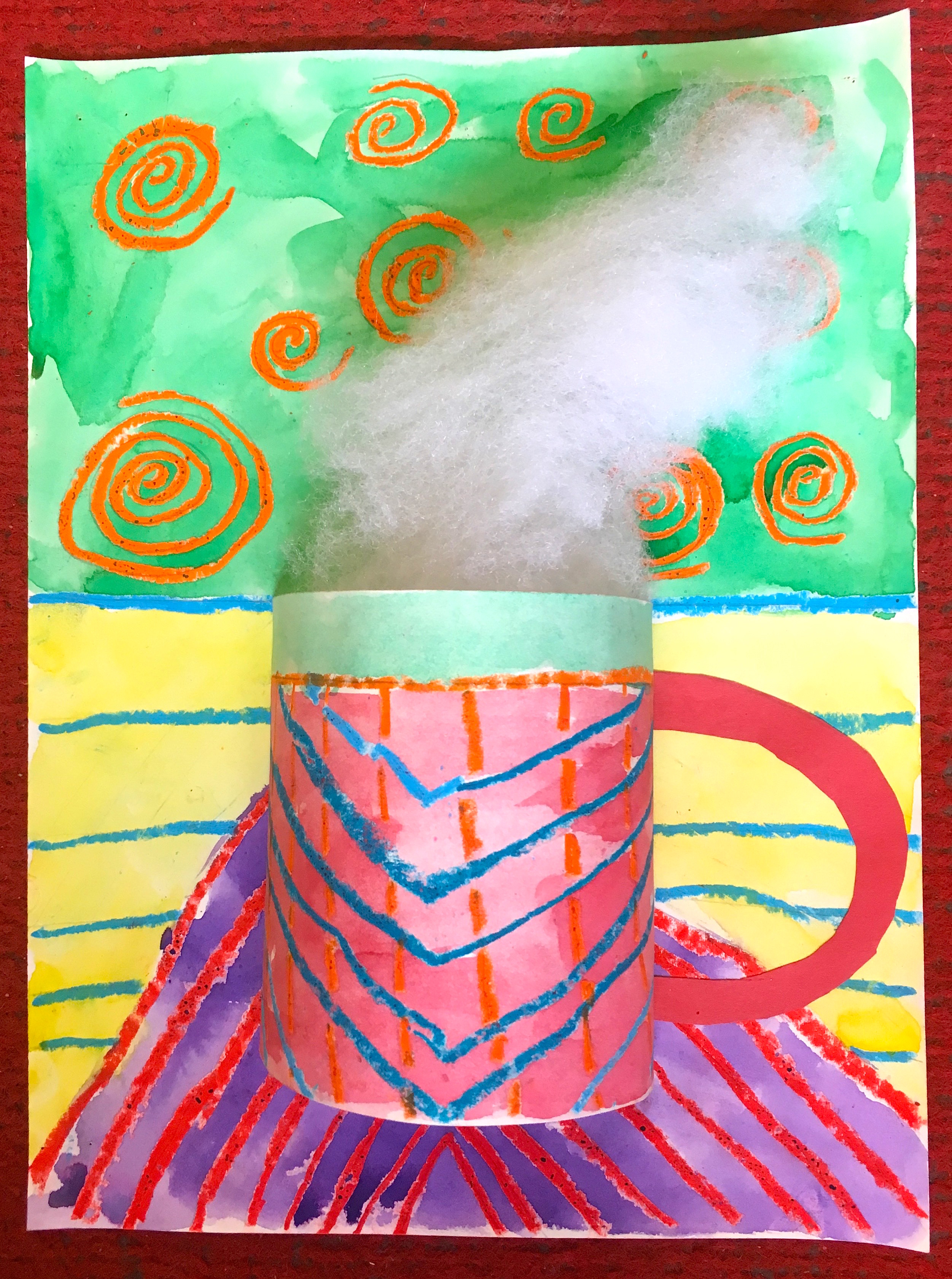 Sunset - Oil Pastel on Construction Paper : r/drawing